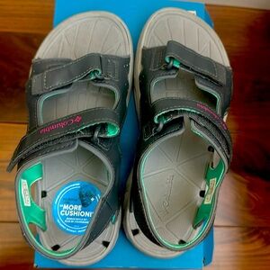 Gently Used Columbia Youth Gray Sandals - Size 3